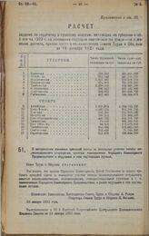 Постановление Совета Труда и Обороны. О воспрещения взимания арендной платы за земельные участки полосы железнодорожного отчуждения, занятые помещениями Народного Комиссариата Продовольствия и ведущими к ним подъездными путями. 10 января 1923 г. 