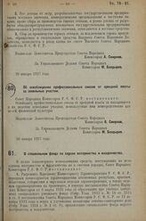 Постановление Совета Народных Комиссаров. Об освобождении профессиональных союзов от арендной платы за земельные участки. 20 января 1927 г. 
