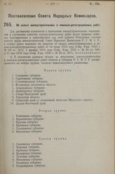 Постановление Совета Народных Комиссаров. Об оплате землеустроительных и земельно-регистрационных работ. 3 мая 1927 г. 