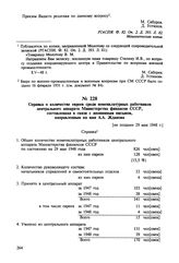 Справка о количестве евреев среди номенклатурных работников центрального аппарата Министерства финансов СССР, составленная в связи с анонимным письмом, направленным на имя А.А. Жданова. [не позднее 29 мая 1948 г.] 