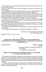 Справка ОО в/ч 77991 начальнику ОО Особого корпуса Смирнову М.Н. о внутриполитической и оперативной обстановке в гор. Будапеште по состоянию на 22 ноября 1955 года. 21 ноября 1956 года