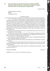 Из докладной записки Беленихинского райкома ВКП(б) Курскому обкому партии о положении в районе во время июльских боев на Белгородском направлении. 1 августа 1943 г.