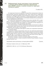 Информационное письмо заведующего отдела пропаганды и агитации райкома ВКП(б) Синяковой в Воронежский обком ВКП(б) о лагерях, созданных немцами на территории Землянского района. 13 ноября 1943 г.