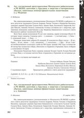 Акт, составленный представителями Мосальского райисполкома и РК ВКП(б), жителями д. Круглики, о зверствах и материальных убытках, нанесенных немецко-фашистскими захватчиками в д. Медвенке. Д. Медвенка, 21 марта 1943 г.