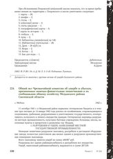 Общий акт Чрезвычайной комиссии об ущербе и убытках, причиненных немецко-фашистскими захватчиками и их сообщниками общему хозяйству Медынского района Смоленской области. Г. Медынь, 1942 г.