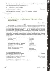 Акт об обнаружении и захоронении трупов уничтоженных нацистами жителей в лесу у с. Рышково Стрелецкого района Курской области. 4 апреля 1943 г.