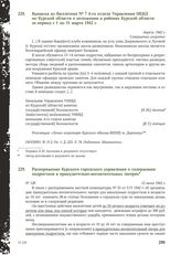 Распоряжение Курского городского управления о содержании подростков в принудительно-воспитательных лагерях. 12 июня 1942 г.