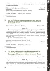 Акт № 670 Зверевской районной комиссии о зверском убийстве со следами пыток весовщика станции Лихая Ростовской области. Станция Лихая Ростовской области, 19 апреля 1943 г.