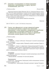 Список лиц офицерского состава германской армии, участников расстрелов и зверств над советскими гражданами, а также виновных в разрушении и ограблении материальных и культурных ценностей по городам и районам Ростовской области в период ее временно...