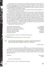 Акт комиссии Литемницкого сельского совета Батуринского района о расстреле мирных жителей д. Потипово. 14 апреля 1944 г.