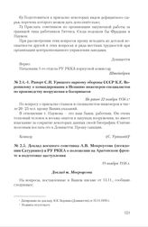 Доклад военного советника А.В. Мокроусова (псевдоним Сатурнино) в РУ РККА о положении на Арагонском фронте и подготовке наступления. 19 ноября 1936 г.