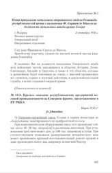 Краткое описание республиканских предприятий военной промышленности на Северном фронте, представленное в РУ РККА. [г.] Бильбао, март 1937 г. 