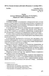 Сводка военных действий в Испании к 1 октября 1937 г. 1 октября 1937 г.