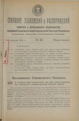 Постановление Экономического Совещания. О понижении ставок основной ренты для земель сельско-хозяйственного пользования в городских поселениях Рязанской губернии. 16 июля 1925 года