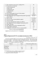 Справка Наркомзема БССР о состоянии пчеловодства в 1944 г. Не позднее 18 апреля 1945 г.