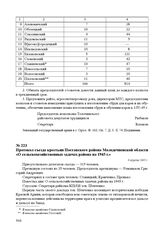 Протокол съезда крестьян Поставского района Молодечненской области «О сельскохозяйственных задачах района на 1945 г.». 6 апреля 1945 г.