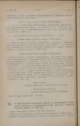 Постановление Совета Министров СССР. О присуждении Сталинских премий за выдающиеся изобретения и коренные усовершенствования методов производственной работы за 1946 год. 6 июня 1947 г. № 1922