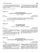 Постановление АГКО № 122 о размещении пулеметно-минометного училища в гор. Астрахани. 21 марта 1942 г.