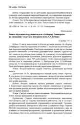 Запись обсуждения о вручении медали «За оборону Ленинграда» на совещании у секретаря Ленгорисполкома А.А. Бубнова. 16 ноября 1943 г. 