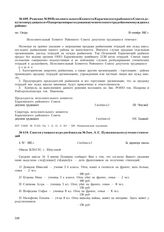 Решение № 99 Исполнительного Комитета Карагинского районного Совета депутатов трудящихся «О запрещении расходования ученических тетрадей помимо нужд школ района». 19 сентября 1942 г.