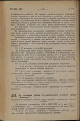 Об изменении устава государственного льняного треста «Льнотрест». Постановление президиума Высшего совета народного хозяйства от 24 сентября 1929 г.