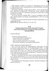 Справка разведотдела штаба советской 54-й армии об эстонских войсках (по материалам Разведуправления Генштаба РККА). 21 июля 1944 года