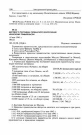 Договор о поставках германского вооружения иракскому правительству. 14 мая 1941 г. Мосул