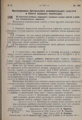 Постановление Центрального исполнительного комитета и Совета народных комиссаров. Об изменении основных положений о районных съездах советов и районных исполнительных комитетах. 23 сентября 1931 г. № 17/796