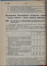 Постановление Всероссийского центрального исполнительного комитета и Совета народных комиссаров. Об установлений на 1929-1930 бюджетный год минимальных ставок заработной платы для некоторых групп работников, состоящих на местном бюджете. 12 август...