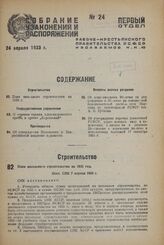 План школьного строительства на 1933 год. Пост. СНК 7 апреля 1933 г.