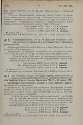 Постановление Президиума Центрального Исполнительного Комитета. О распространении п. «м» ст. 43 временного положения о местных финансах на строения Государственного Треста Авиационной Промышленности. 21 августа 1925 г.