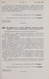 Постановление Совета Народных Комиссаров. Об изменения ст. 7 правил публичной отчетности промышленных и торговых предприятий и кредитных учреждений. 27 сентября 1927 г. 