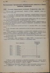 Постановление Центрального исполнительного комитета и Совета народных комиссаров. О выпуске государственного внутреннего 10-процентного займа 1930 г. 4 марта 1931 г. № 57/166