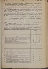 Постановление Совета Народных Комиссаров. О ставках налога с оборота на мясо, мясопродукты, консервы и птицу. 14 апреля 1940 г. № 518