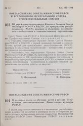 Постановление Совета Министров РСФСР. О размерах платы за обучение детей в детских музыкальных школах-семилетках Министерства культуры РСФСР. 18 августа 1959 г. № 1381