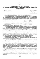 Постановление СНК СССР № 225-96сс «О подготовке инженеров- физиков и специалистов по физике атомного ядра и по радиохимии». 28 января 1946 г. 