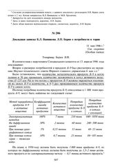 Докладная записка Б.Л. Ванникова Л.П. Берия о потребности в тории. 11 мая 1946 г. 