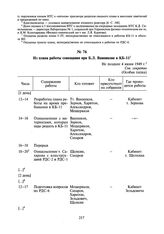 Из плана работы совещания при Б.Л. Ванникове в КБ-11. Не позднее 4 июня 1949 г.