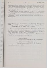 Постановление Совета Министров РСФСР. О признании утратившими силу решений Правительства РСФСР в связи с постановлением Совета Министров РСФСР от 27 марта 1980 г. № 156. 5 августа 1980 г. № 381