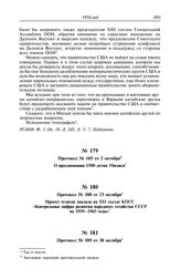 Протокол № 185 от 2 октября. О праздновании 1500-летия Тбилиси. [1958 г.]