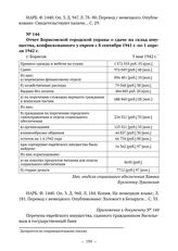 Приложение к отчету Борисовской городской управы от 5 мая 1942 г. Перечень еврейского имущества, сданного гражданином Васильевым в государственный банк 