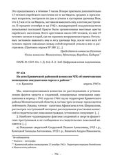 Из акта Кривичской районной комиссии ЧГК об уничтожении немецкими оккупантами евреев в районе. г. п. Кривичи. Апрель 1945 г. 