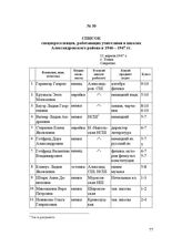 Список спецпереселенцев, работающих учителями в школах Александровского района в 1946—1947 гг. 11 апреля 1947 г.