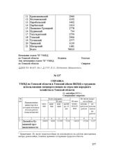 Справка УМВД по Томской области в Томский обком ВКП(б) о трудовом использовании спецпереселенцев по отраслям народного хозяйства в Томской области. 11 сентября 1953 г.