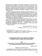 Сводка писем о недостатках укрупнения сельских районов, поступивших в редакцию газеты «Сельская жизнь». 10 апреля 1963 г.