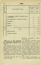 1894. Ноября 23. — Об учреждении в г. Николаевске, Тургайской области, двухклассного городского училища