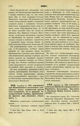 1895. Апреля 15. — Об учреждении при Кишиневских начальных училищах двух должностей врачей без содержания, но с правами государственной службы, присвоенными врачам при уездных училищах. Высочайше разрешенный всеподданнейший доклад