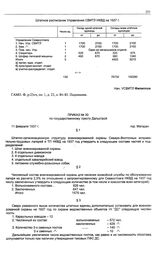 Приказ № 30 по государственному тресту «Дальстрой». г. Магадан. 11 февраля 1937 г.
