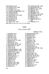 Список нечленов КИЗ. [Ноябрь] 1929 г.