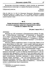 Сводка Московской губернской комиссии о ходе работ по изъятию церковных ценностей в Хамовническом районе г. Москвы за 3 апреля 1922 года. [Не ранее 3 апреля 1922 г. ]